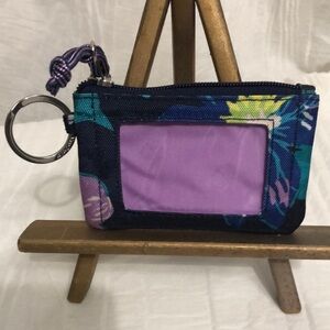 Vera Bradley ID Card Keychain Pouch